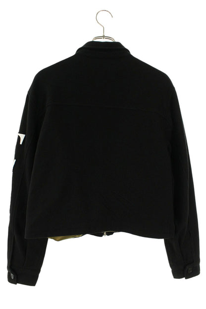 Enfants Riches Deprimes Cropped Painted Wool Jacket Size M