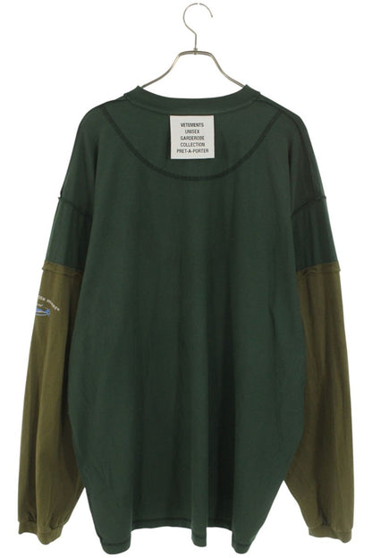 Vetements Long Sleeve T-Shirt Green Size XS