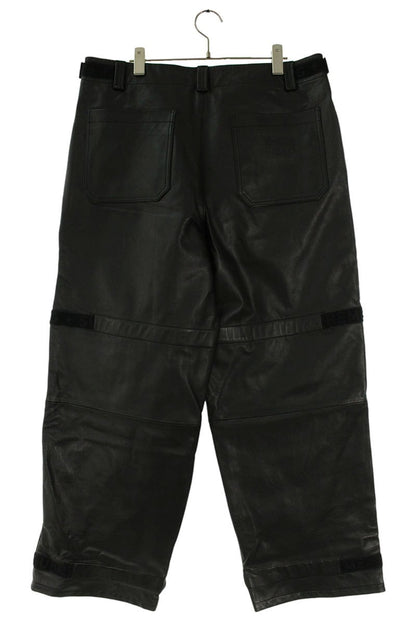 Supreme x FRANCOIS GIRBAUD 25SS Shuttle Tape Leather Cargo Pant Black Size 32