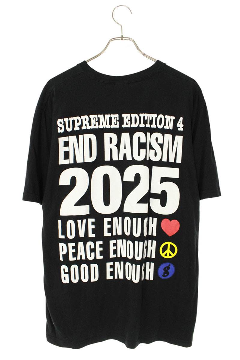 Vintage Supreme Tops - SUPREME x GOODENOUGH 25SS End Racism Tee T-Shirt Black Size L - Authentic Archive
