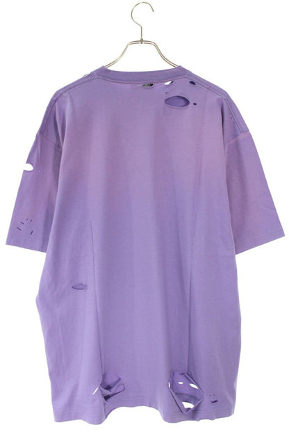 Balenciaga Logo Print T-Shirt Purple Size XXS