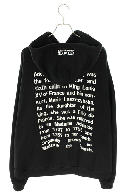 Vetements 16AW ADELAIDE Embroidered Hoodie Black Size XS