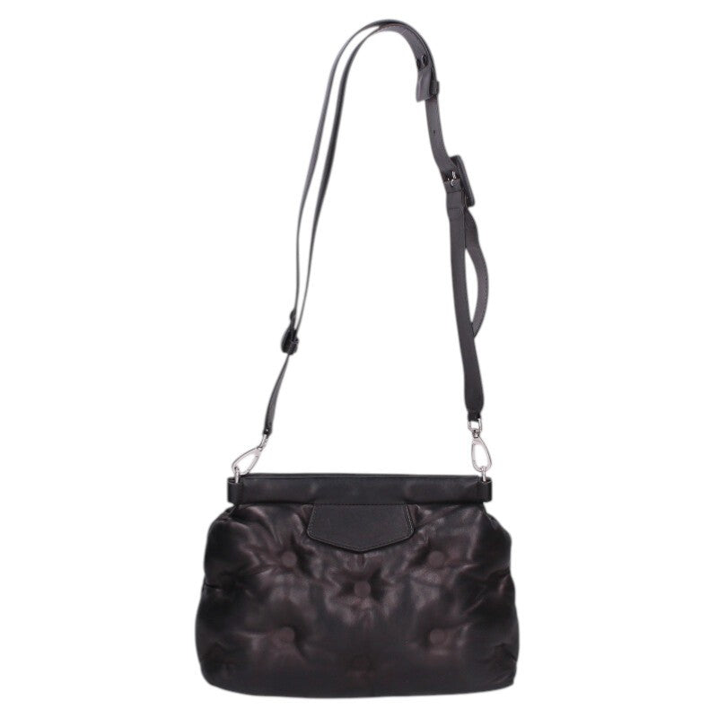 Maison Margiela Glam Slam Leather Shoulder Bag Black