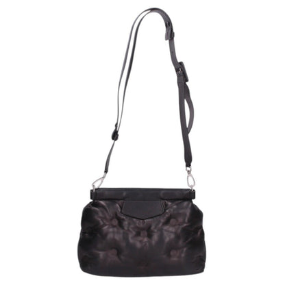 Maison Margiela Glam Slam Leather Shoulder Bag Black