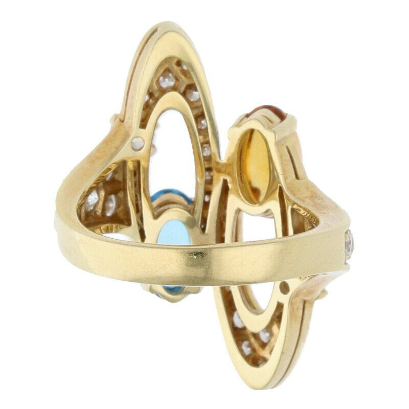 Bvlgari K18YG Ring Gold (Silver 7.7g)