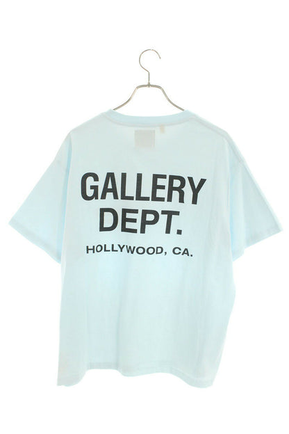 Gallery Dept. Logo Print T-Shirt Blue x Black Size L