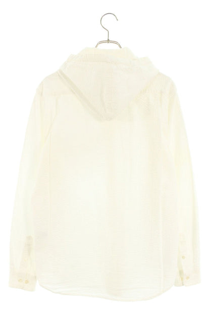 Supreme 15SS Hooded Seersucker Shirt White Size M