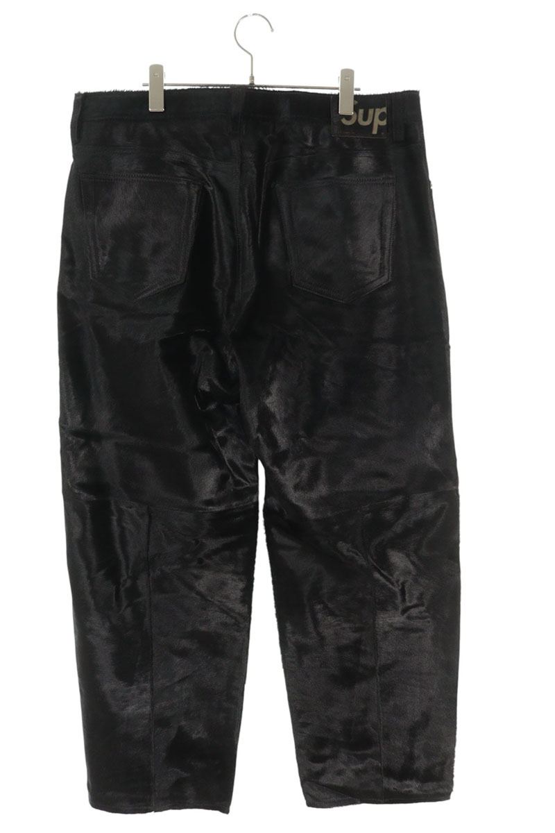 Supreme 25SS Leather Long Pants Black US 36