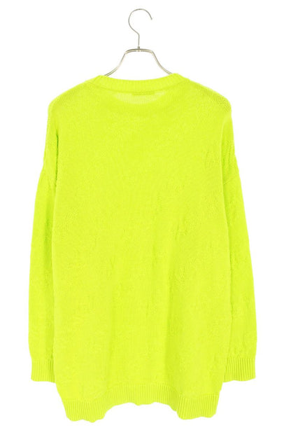 Balenciaga Logo Jacquard Knit Sweater Green Size XS