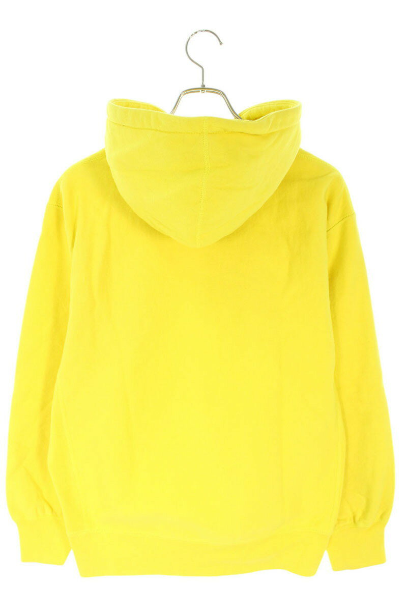 Supreme 20AW Cross Box Logo Hooded Sweatshirt Yellow Size S