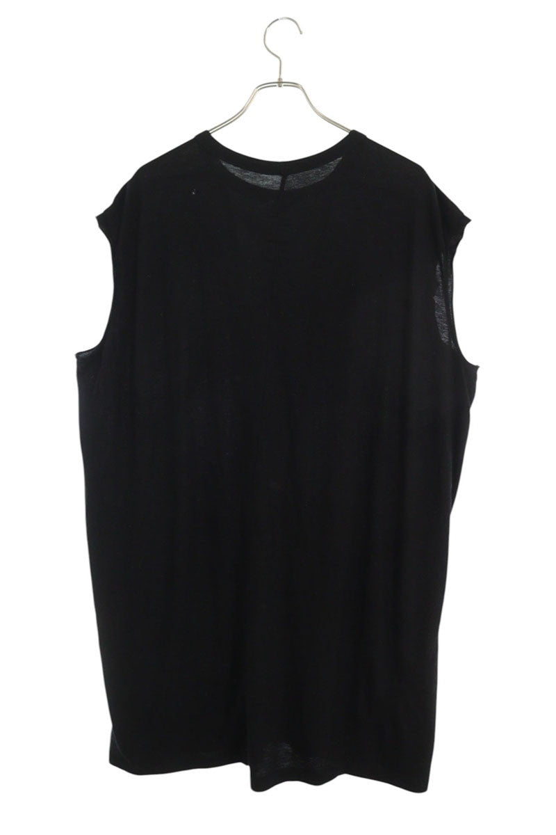 Rick Owens 25AW Splintered Tarp Sleeveless Top Black Size L