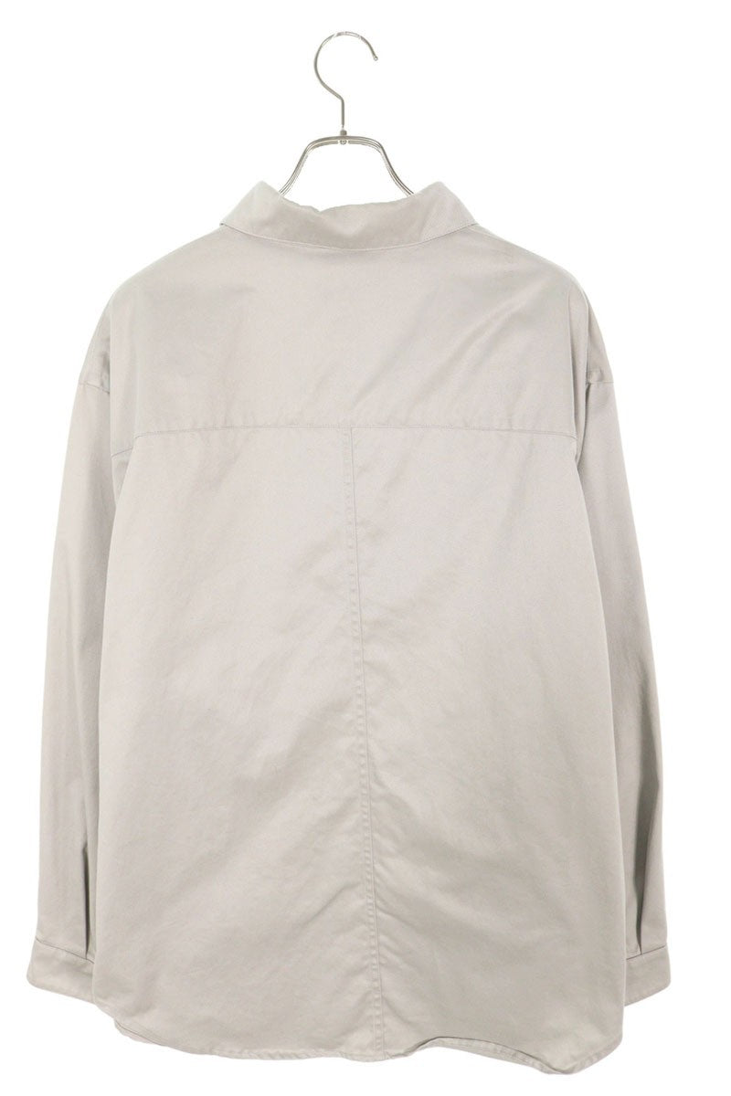 Balenciaga BB Logo Embroidered Cotton Blouson Gray Size 39