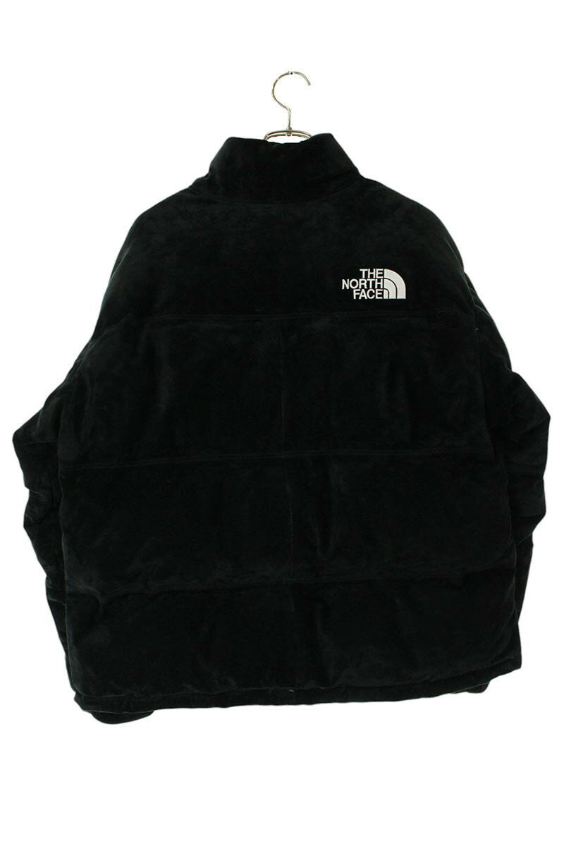 SUPREME x TNF 23AW Suede Nuptse Jacket Black Size M