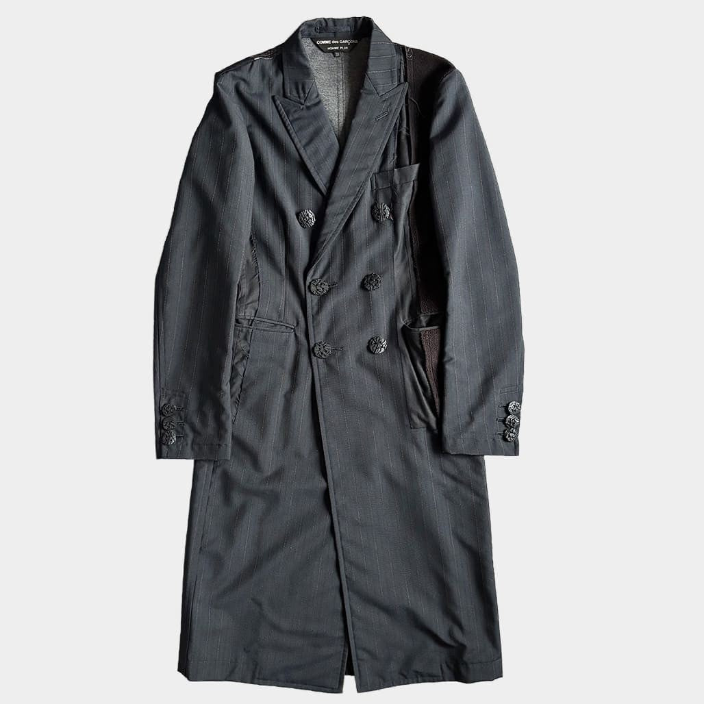 COMME DES GARCONS HOMME PLUS 13SS POOR KING Chester Coat Black Size XS