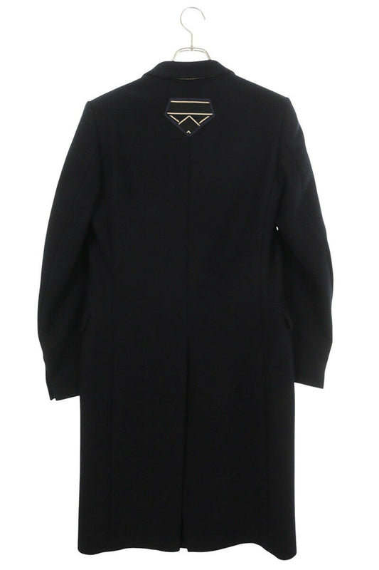Dries Van Noten 16AW Embroidered Wool Chester Coat Black Size 46