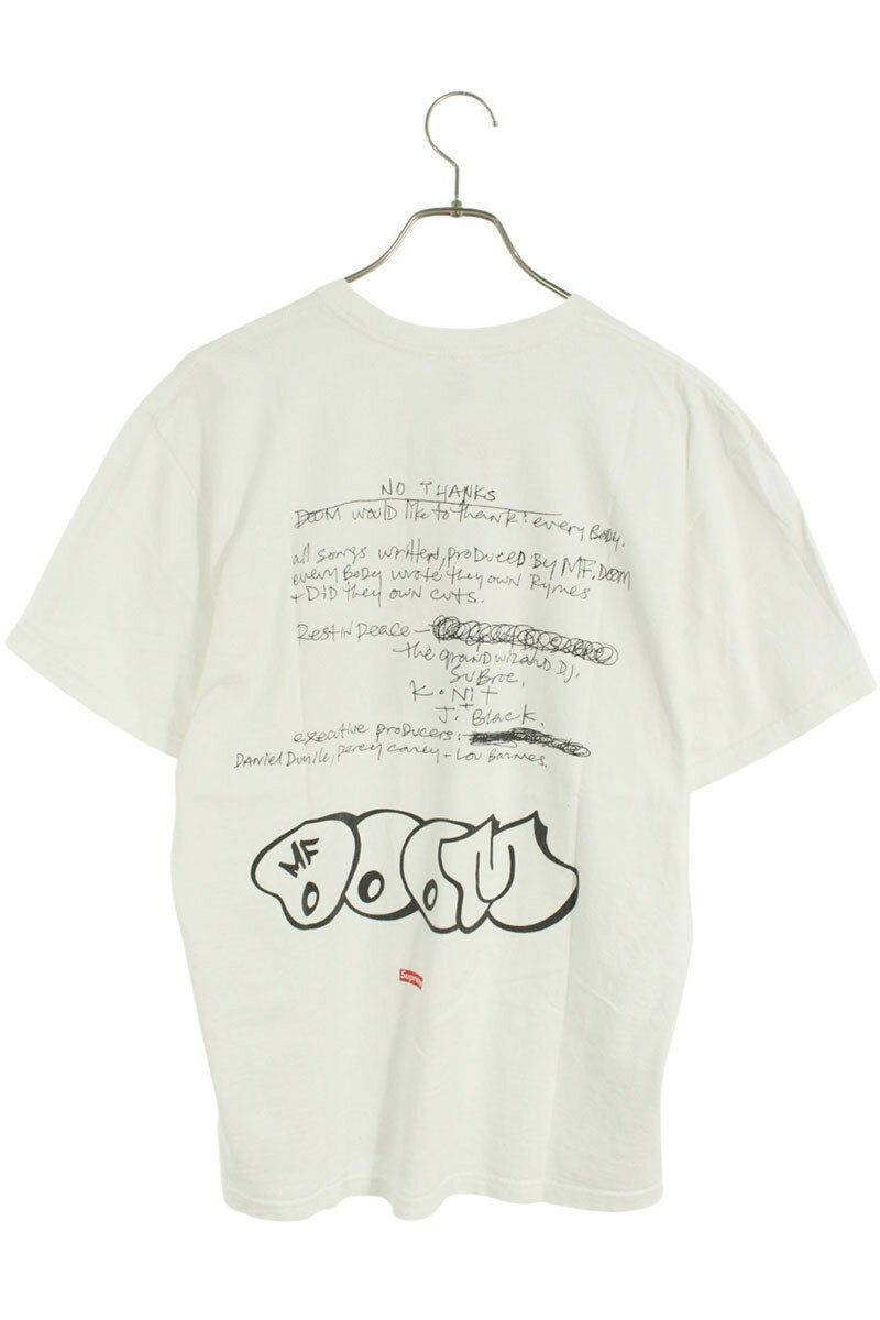 Supreme 23AW MF DOOM Tee MF T-Shirt White Size M