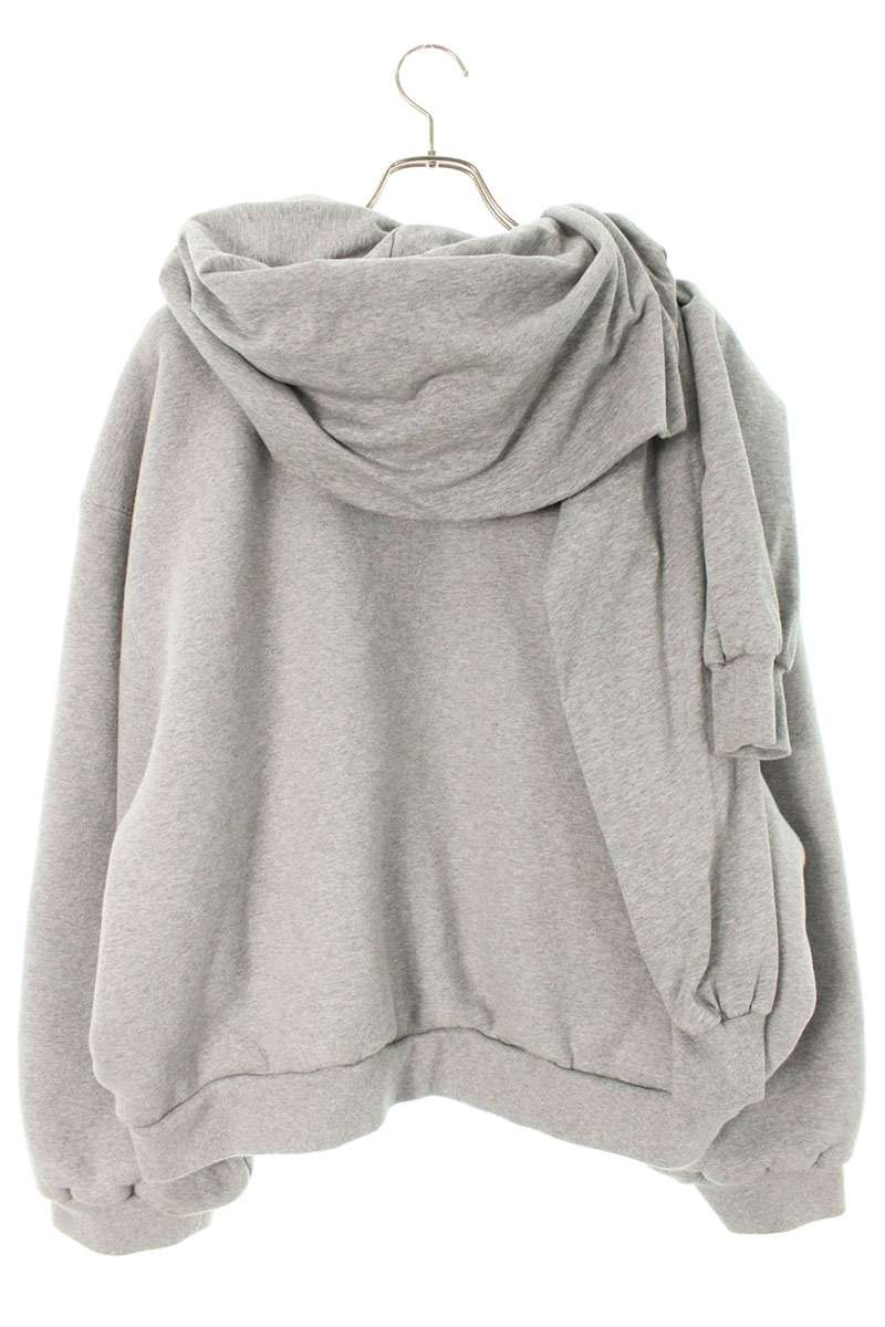 Balenciaga 24AW Zip Up Hoodie Gray Size XS