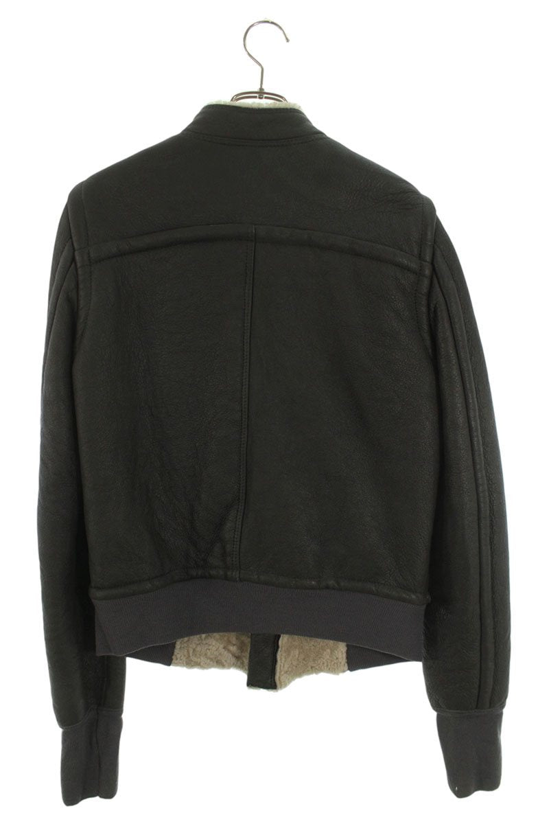 Rick Owens Leather Jacket Gray Size M