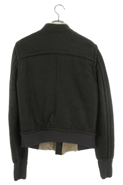Rick Owens Leather Jacket Gray Size M