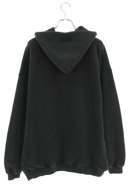Vetements 24SS WASHEDBLACK Logo Hoodie Black Size M