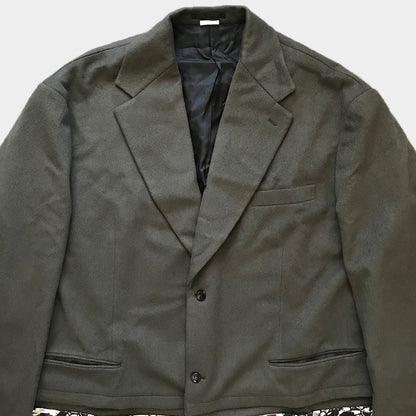 COMME DES GARCONS HOMME PLUS 22SS Hana no Sonzai Oversized Jacket Green Size XL