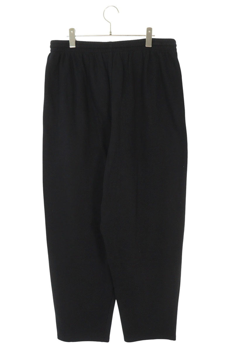 Balenciaga Logo Patch Wide Long Pants Black Size S