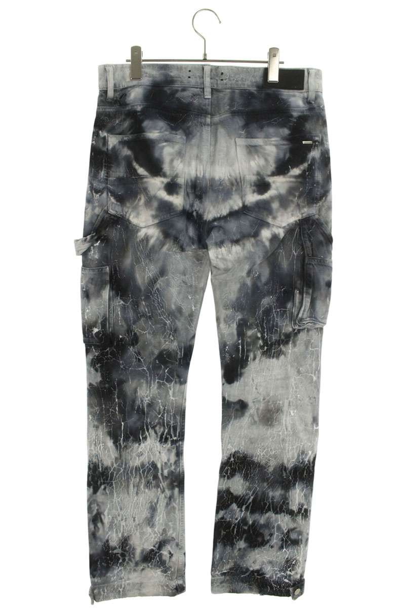 Amiri All-Over Print Denim Pants Gray Size 29