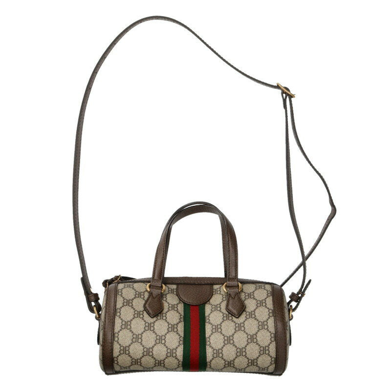 Balenciaga x Gucci The Hacker Project GG pattern canvas shoulder bag
