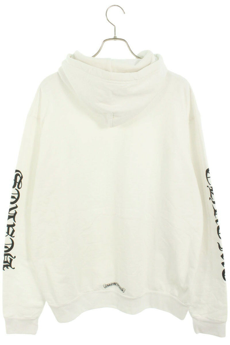 Chrome Hearts SWTSHRT PLVR Logo Print Pullover Hoodie White Size L