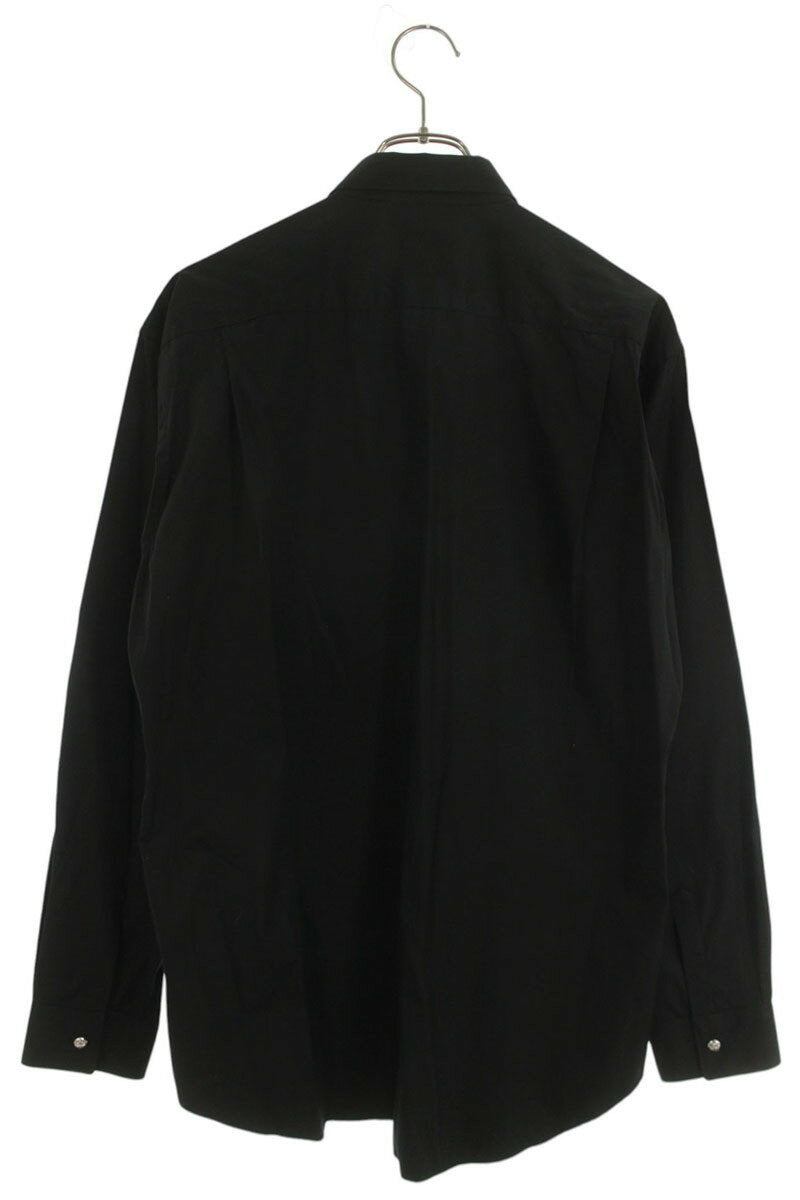 Comme des Garcons x Chrome Hearts Leather Long Sleeve Shirt Black Size M