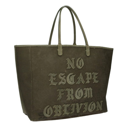 READYMADE Logo Cotton Tote Bag Green One Size