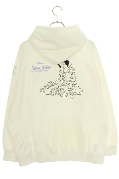 SEQUEL 24AW white Print Pullover Hoodie White Size XL