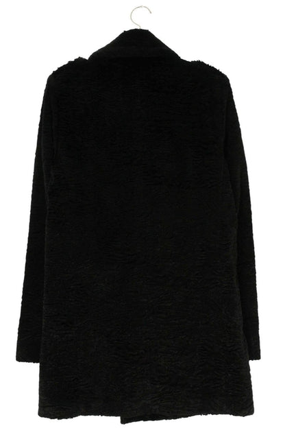 Saint Laurent Paris 16AW Fur Coat Black Size 46