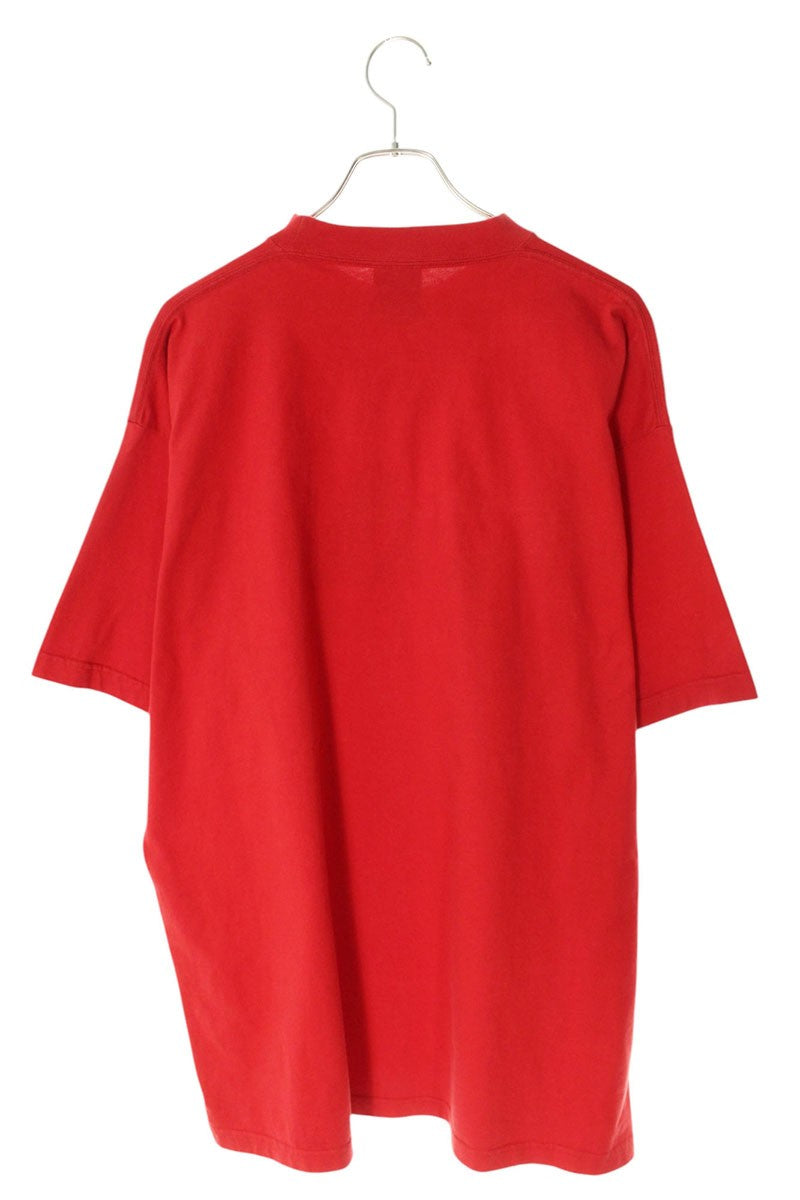 Adidas x Balenciaga 23SS Logo Print Oversized T-Shirt Red Size 2