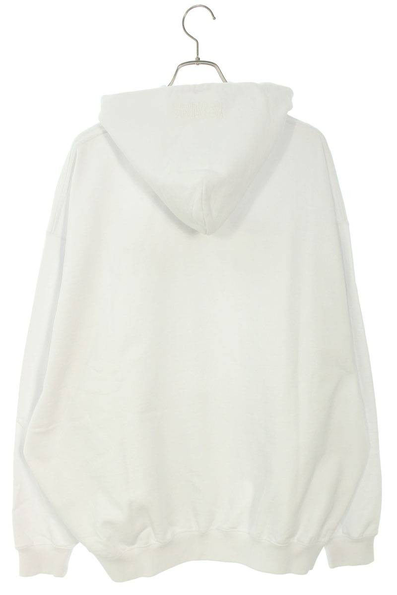 Vetements 23AW WHITE logo embroidery Hoodie White Size S