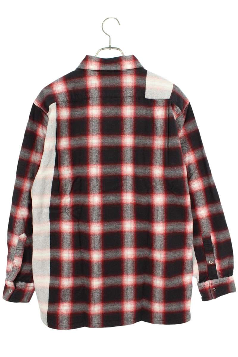 SEQUEL 23AW Long Sleeve Shirt Red x White Size M