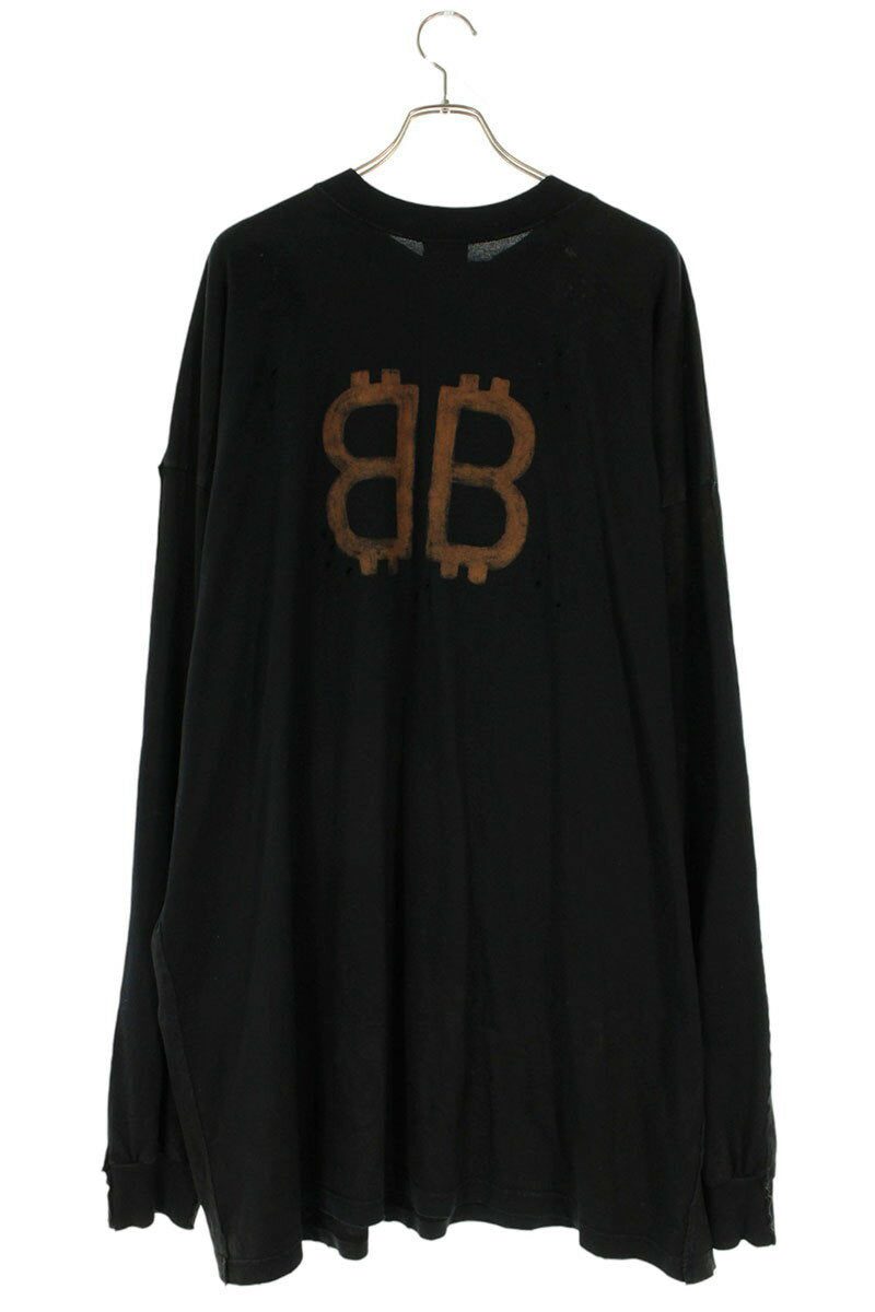 Balenciaga Vintage Print Long Sleeve T-Shirt Black Size 5