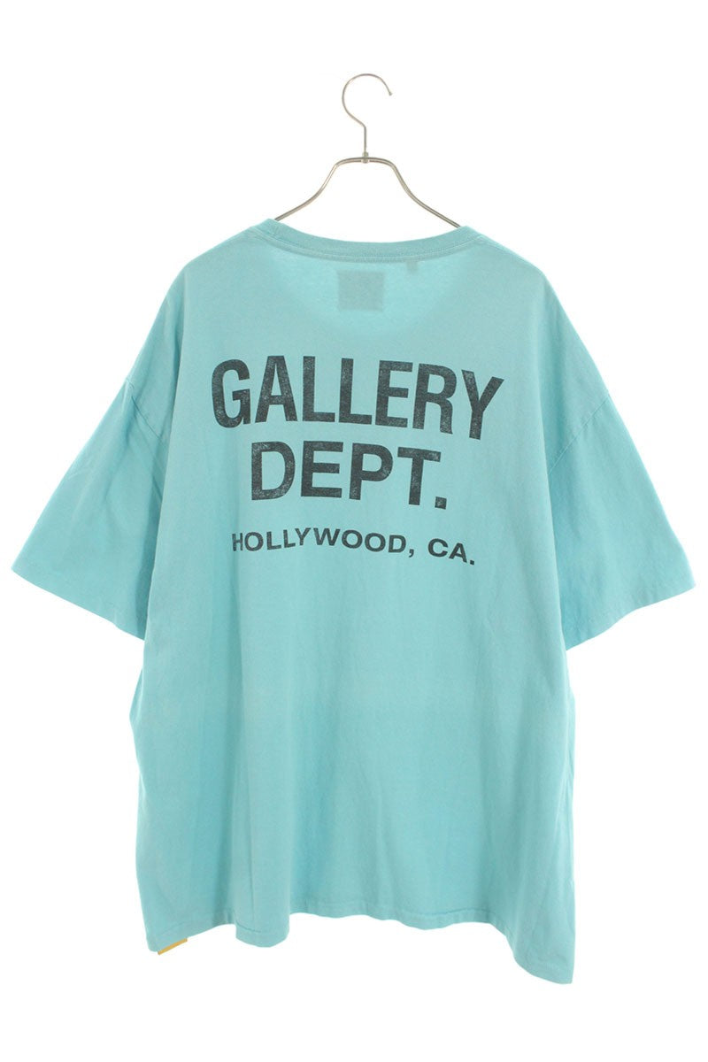 Gallery Dept. Logo Print T-Shirt Blue Size 2XL