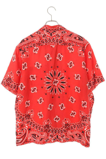Supreme 21SS Bandana Silk S S Shirt Red Size L