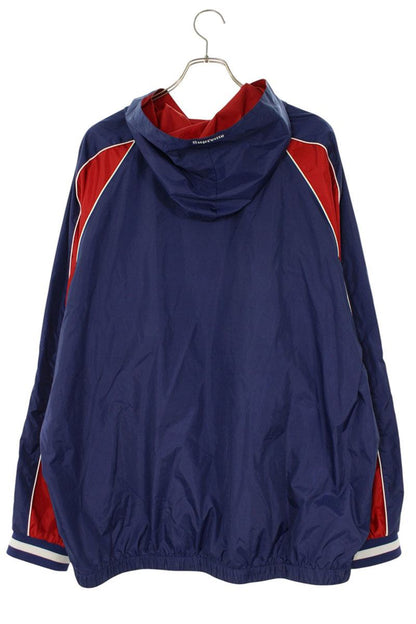 Supreme 23AW Hooded Warm Up Pullover Hoodie Blue x Red Size XL