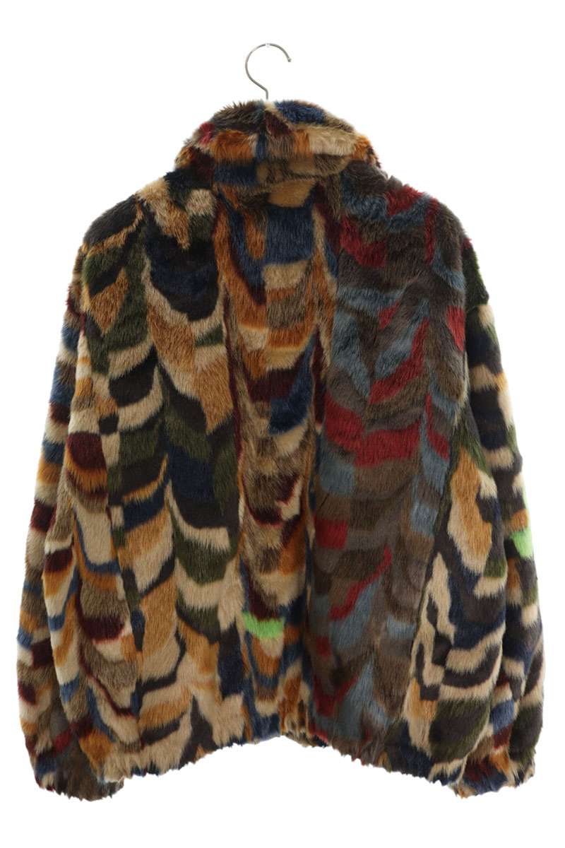 Supreme 22AW Multicolor Faux Fur Bomber Jacket Size XL