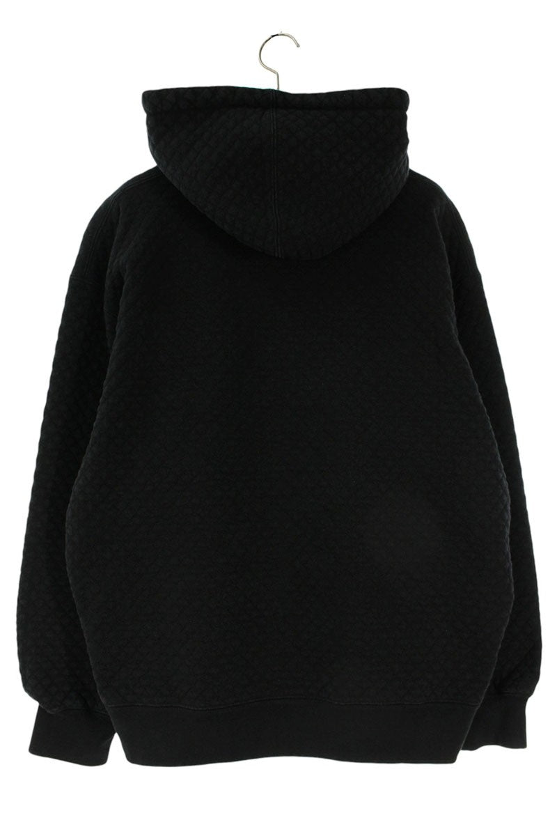Supreme 23SS Micro Quilted Hooded Sweatshirt Black Size L