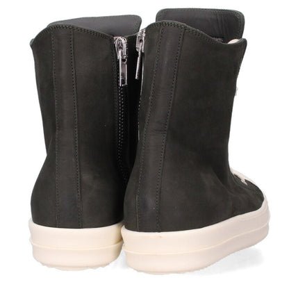 Rick Owens Leather Sneakers Green x White Size 40