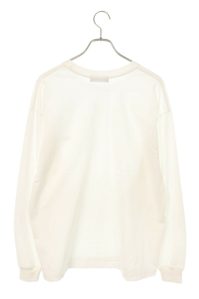 GOD SELECTION XXX Logo Patchwork Long Sleeve T-Shirt White Size L