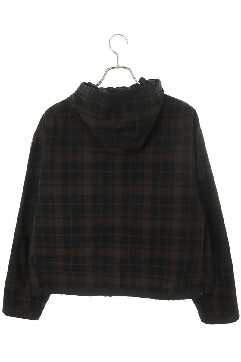 Our Legacy Hooded Zip Up Blouson Black x Brown Size S