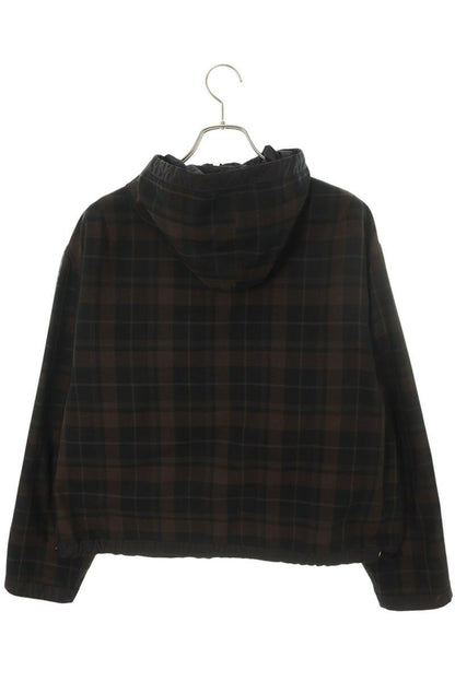 Our Legacy Hooded Zip Up Blouson Black x Brown Size S