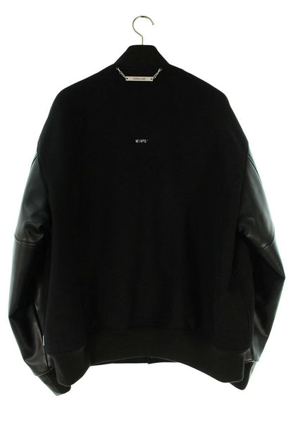 WTAPS 24AW Wool Melton Varsity Jacket Black Size L