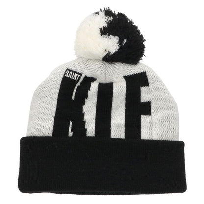 Saint Michael 25AW KLF Beanie White x Black