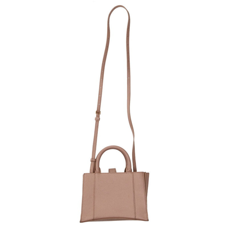 Balenciaga Hourglass 2-way leather shoulder bag Pink One Size