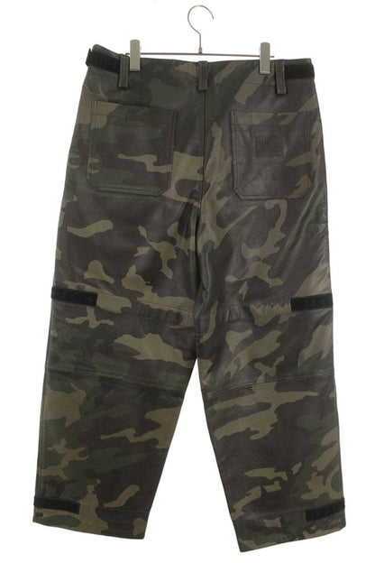 Supreme x FRANCOIS GIRBAUD 25SS Shuttle Tape Leather Cargo Pant Green Size 32